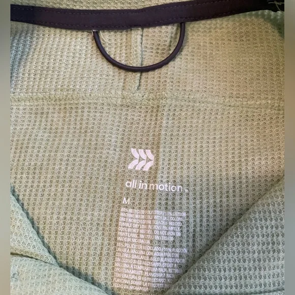 All in Motion Waffle Knit Henley - Light Green - Picture 3 of 4